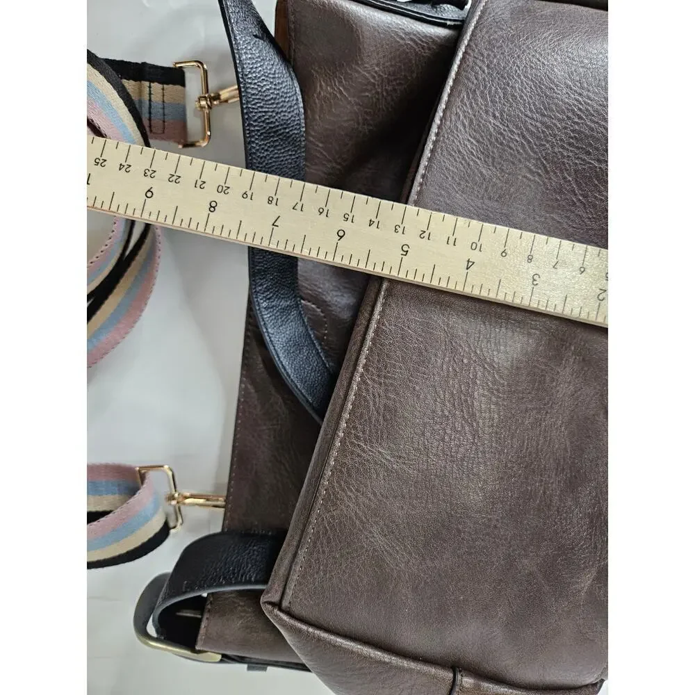 Noatd Brown Leather Shoulder Bag Boho